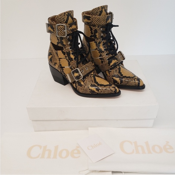 Chloe Rylee Python Print Medium Ankle
Boots - Picture 2 of 14